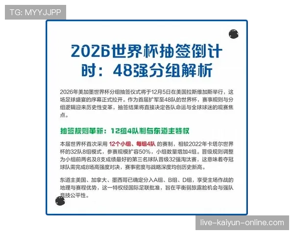 2026世界杯48队参赛分组规则怎么算